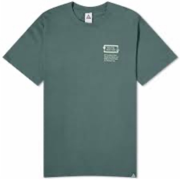 Nike Other - Nike Men's ACG Pickinout Dri-Fit T-Shirt in Vintage Green Size S